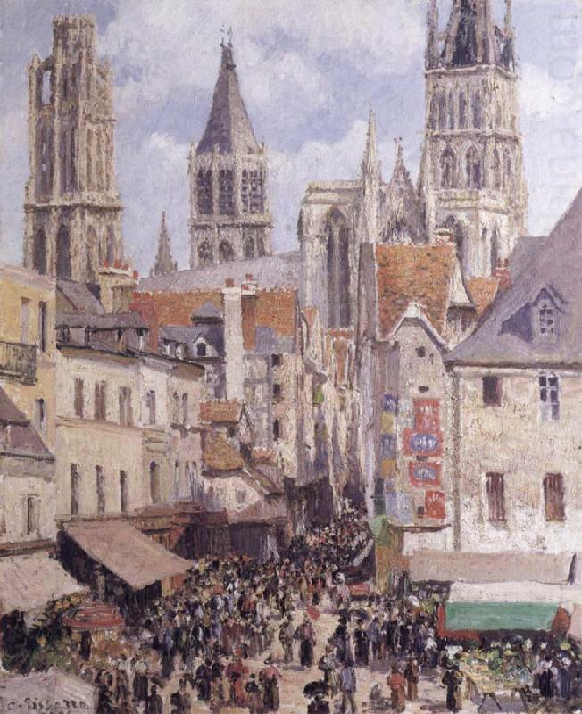 Rue de L-Epicerie,Rouen, Camille Pissarro